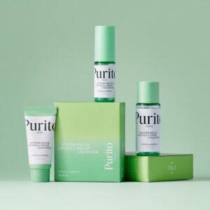 [PURITO SEOUL] Wonder Releaf Centella Mini Kit Unscented(Serum15ml+Toner30ml+ Cream15ml)