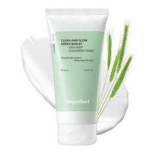 [Veganifect] Clean And Glow Green Barley LHA Deep Cleansing Foam 165ml