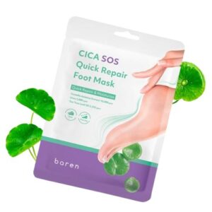 [BAREN] CICA SOS Quick Repair Foot Mask 18ml  (3EA)