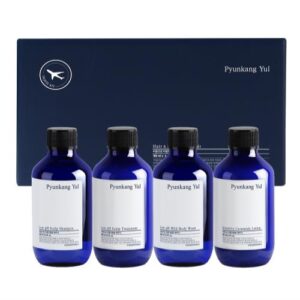 [Pyunkang yul] Hair&Body Travel Kit (low ph mild body wash 100ml + low ph scalp shampoo 100ml+ lntensive ceramide lotion 100ml+low ph scalp treatment 100ml)