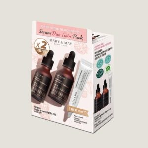 [Mary&May] Idebeone+Blackberry Serum Duo twin Pack (Idebenone+Blackberry Complex Serum 30ml 2EA+Tranexamic Acid+Glutathion Eye Cream 12g (Miniature) 1EA)