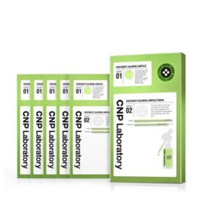 [CNP Cosmetics] 2-STEP GREENERY CALMING AMPULE MAKS 5SHEETS