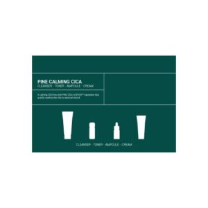 [Round Lab] PINE CALMING CICA TRIAL KIT (Cleanser 30ml + Toner 20ml + Ampoule 10ml + Cream 20ml)