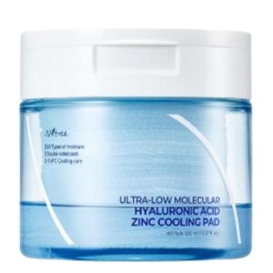 [ISNTREE] (60EA) ULTRA-LOW MOLECULAR HYALURONIC ACID ZINC COOLING PAD 150ml
