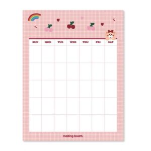 [Mallingbooth] Cherry Bow Monthly Card