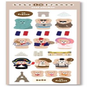 [Mallingbooth] Seal Sticker - Bebe & France (1ea)