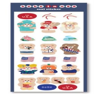 [Mallingbooth] Seal Sticker - Bebe & USA (1ea)
