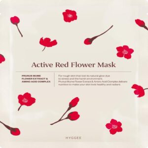 [HYGGEE] Active Red Flower Mask 10ea