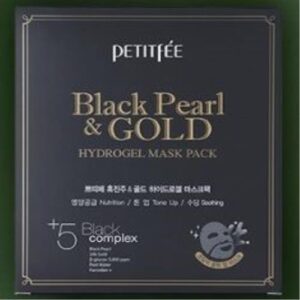 [Petitfee] Black Pearl & Gold Hydrogel Mask Pack 5pcs