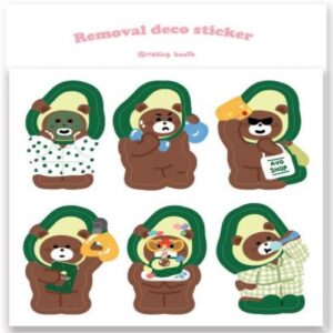 [Mallingbooth] Removal Sticker Pack - Avobear (3ea)
