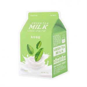[Apieu] Milk One Pack #Greentea Milk (1ea = 1sheet)