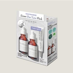 [Mary&May] Niacinamide Serum Duo twin Pack (Niacinamide+Chaenomeles Sinensis Serum 30ml 2EA+Tranexamic Acid+Glutathion Eye Cream 12g (Miniature) 2EA)