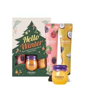 [Frudia] Honey Lip Balm & Hand Cream Gift Set HELLO WINTER CHRISTMAS EDITION