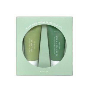 [AXIS-Y] Mask Now Glow Later ( Mugwort Pore Clarifying Wash Off Pack(30ml) + New Skin Resolution Gel Mask(30ml)
