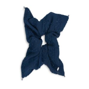 [hince] HINCE SQUARE HAIR SCRUNCHIE (NAVY)