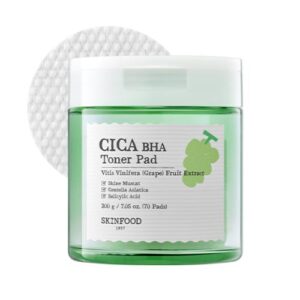 [Skinfood] SHINE MUSCAT CICA BHA TONER PAD 200g(70EA)