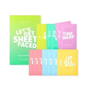 [I DEW CARE] (Renew) 14 DAYS SHEET MASK SET LET'S GET SHEET FACED