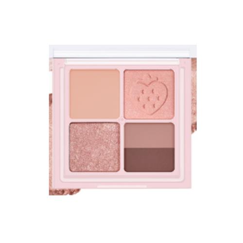 [Peripera] INK POCKET SHADOW PALETTE  008 STRAWBERRY IN MUTE (SOFT BERRY)