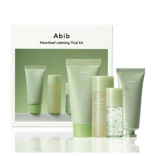 [Abib] HEARTLEAF CALMING TRIAL KIT(Heartleaf foam 30ml + Calming toner 30ml + TECA capsule serum 15ml + crème 20ml)