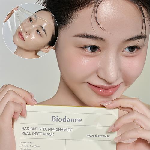 [BIODANCE] Radiant Vita Niacinamide Real Deep Mask 1Box (34g*4ea)